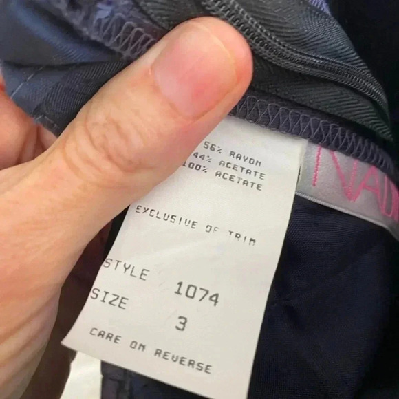 Nadine Vintage Rayon Made In USA Purple Dress Junior - Picture 8 of 10